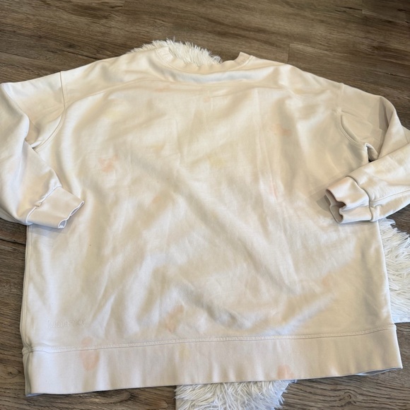 Lululemon Perfectly Oversized Crewneck Sweatshirt Wash RARE Pattern 12 Large - Picture 7 of 7